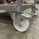 100mm Braked Castor White Nylon 270kg Load Capacity