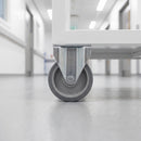 160mm Fixed Castor Grey Electro Conductive Polyurethane Wheel Top Plate 350kg Load Capacity 1