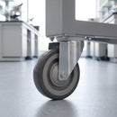 160mm Swivel Castor Grey Electro Conductive Polyurethane Wheel Top Plate 350kg Load Capacity 1