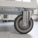 160mm Swivel Castor Grey Electro Conductive Polyurethane Wheel Top Plate 350kg Load Capacity 4