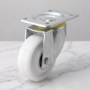 160mm Swivel Castor White Nylon Wheel Ball Bearing Top Plate 700kg Load Capacity 2
