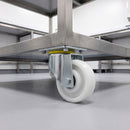 160mm Swivel Castor White Nylon Wheel Ball Bearing Top Plate 700kg Load Capacity 3
