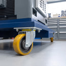 160mm Swivel Castor Yellow Polyurethane on Cast Iron Wheel Ball Bearing Top Plate 700kg Load Capacity 3
