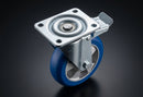 100mm Braked Castor – Polyurethane Wheel on Aluminium Centre