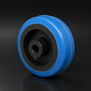 Blue Rubber Wheel 50mm x 6.4mm Plain Bore