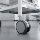 75mm Twin Wheel Castor with M8 Stem for Furniture