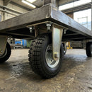 250mm Fixed Castor - 450kg Load Capacity, Elastic Rubber Wheel