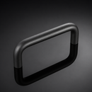 Black Aluminium Bridge Handle 114mm x M6 Thread