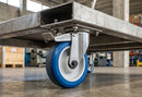 125mm Stainless Steel Braked Castor – Polyurethane Wheel