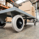 100mm Thermoplastic Wheel with Grey Elastic Rubber Tyre