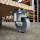 100mm Pressed Steel Directional Brake Castor – 140kg Load Capacity