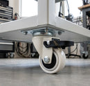 25mm Braked Furniture Castor – Soft White Wheel