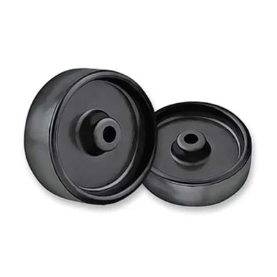 Dark Slate Gray 50mm Black Plastic Wheel 6mm Plain Bore