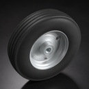 405mm Elastic Rubber Wheel – 30mm Bore, Multi-Rib Tread