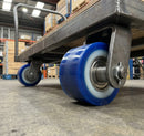 82 x 90mm Polyurethane Pallet Roller - 20mm Bore, Ball Bearing