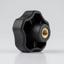 Ergonomic Soft Machine Handwheel 60mm M10 Female Threaded Stub