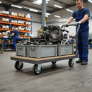 160mm Swivel Bolt Hole Castor | Black Elastic Rubber Wheel | 350kg Capacity | Premium Aluminium Centre