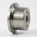 200mm Hardened Steel Single Flanged Wheels with Ball Bearings