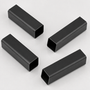 Black Steel Square Tube 25 x 25mm - 3m Pack of 4