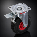 260mm Puncture Proof Braked Castor - 120kg Load Capacity
