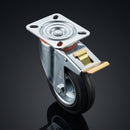 80mm Pressed Steel Directional Brake Castor – 60kg Load Capacity