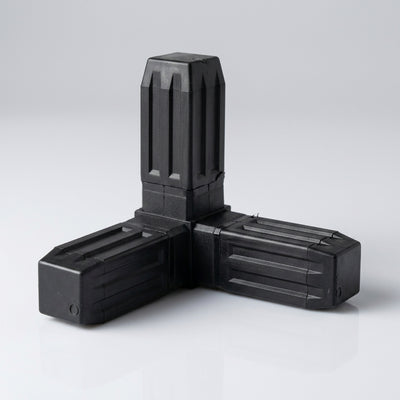 25mm 3 Way Corner Square Tube Connector