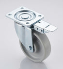 160mm Directional Lock Castor White Nylon 350kg Load Capacity