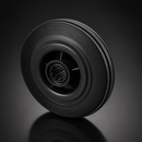 200mm Medium Duty Rubber Wheels with Roller Bearings