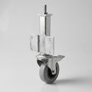 100mm Medium Duty Swivel Braked Jacking Castor – Rubber Wheel