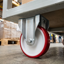 200mm Fixed Castor Polyurethane 400kg Load Capacity