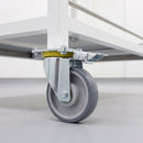200mm Directional Lock Castor Grey Electro Conductive Polyurethane Wheel Top Plate 400kg Load Capacity 3