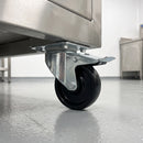 200mm High Temperature Braked Castor Black Phenolic Wheel Top Plate 300kg Load Capacity 1