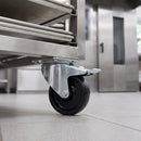 200mm High Temperature Braked Castor Black Phenolic Wheel Top Plate 300kg Load Capacity 4