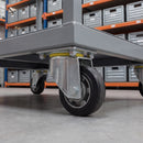 200mm Swivel Castor Black Rubber on Aluminium Wheel Ball Bearing Top Plate 500kg Load Capacity 3