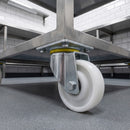 200mm Swivel Castor White Nylon Wheel Ball Bearing Top Plate 800kg Load Capacity 1