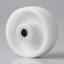 80mm Nylon Wheel - 12mm Bore with Roller Bearing