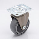 75mm Swivel Furniture Castor – Soft Grey Wheel