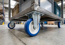 150mm Fixed Castor – Polyurethane Wheel on Nylon Centre
