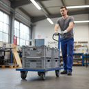 Premium 100mm Diameter Grey Polyurethane Anti-Static Wheel with Non-Marking Design, 150Kg Load Capacity and 8mm Ball Bearing