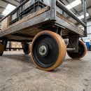 125mm Polyurethane Cast Iron Wheel - 20mm Bore