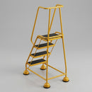 Warehouse Ladder Steps 2.52m with Ribbed Rubber Treads