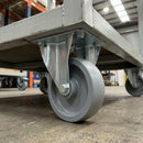 100mm Pressed Steel Fixed Castor – 140kg Load Capacity