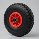 260mm Puncture Proof Wheel – 25.4mm Bore, Red Plastic Centre