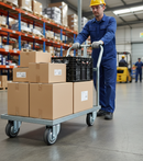 100mm Swivel Bolt Hole Castor | Grey TPR Wheel | 100kg Load Capacity