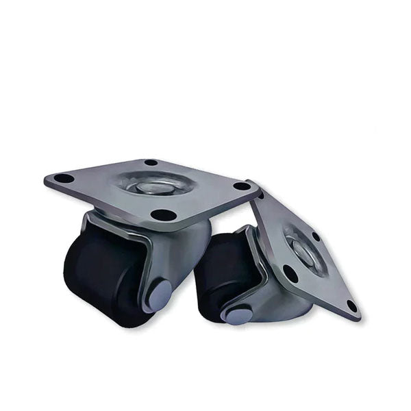 Dark Slate Gray 25mm Heavy Duty Swivel Castors Solid Nylon Wheel 60kg Load Capacity