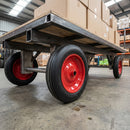 400mm Heavy Duty Rubber Wheel - 25.4mm Plain Bore