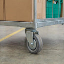 100mm Swivel Bolt Hole Castor | Grey TPR Wheel | 100kg Load Capacity