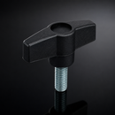 Male Wing Knob 50mm Diameter, 40mm Thread Length
