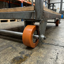 50mm Polyurethane Guide Roller – 12mm Bore, 18mm Tread