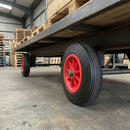 160mm Solid Rubber Trolley Wheel – 25.4mm Bore